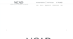 Desktop Screenshot of northcountyacademyofdance.com