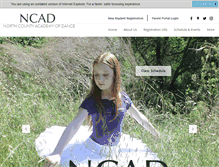 Tablet Screenshot of northcountyacademyofdance.com